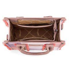 Wrangler Canvas Braided Fringe Tote Bag