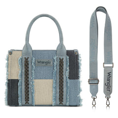 Wrangler Canvas Braided Fringe Tote Bag