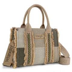 Wrangler Canvas Braided Fringe Tote Bag