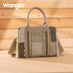 Wrangler Canvas Braided Fringe Tote Bag