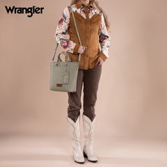 Wrangler Top Handle Tote Bag Detachable Key Ring Card Holder