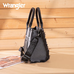 Wrangler Canvas Braided Fringe Tote Bag