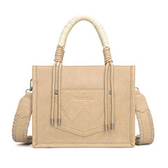 Wrangler CowPrint Rope Handle Tote Bag