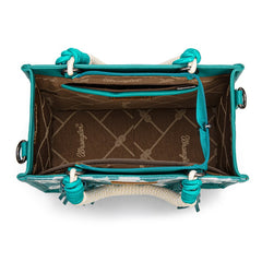 Wrangler CowPrint Rope Handle Tote Bag