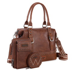Wrangler Buckle Collection Barrel Satchel Doctor Bag Set