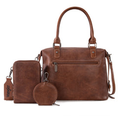 Wrangler Buckle Collection Barrel Satchel Doctor Bag Set