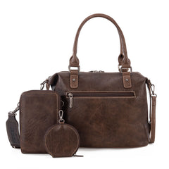 Wrangler Buckle Collection Barrel Satchel Doctor Bag Set