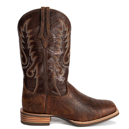 Women's Embroidered Wide Toe Western Boots
