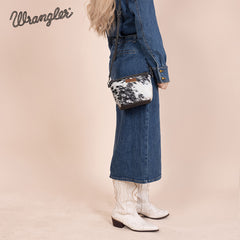 Wrangler Genuine Hair-On Cowhide Crossbody