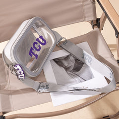 Texas Christian University Horned Frogs Clear Crossbody Bag