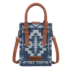 Wrangler All-Over Aztec Print Canvas Phone Purse