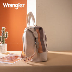 Wrangler Sherpa Aztec Canvas Duffle Bag