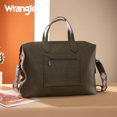 Wrangler Sherpa Aztec Canvas Duffle Bag