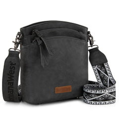Montana West Double Compartments Crossbody Purse