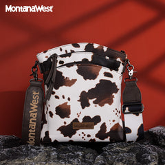 Montana West Double Compartments Crossbody Purse