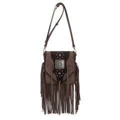 Trinity Ranch Fringe Hair-On Cowhide Crossbody