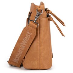 Montana West Double Compartments Crossbody Purse