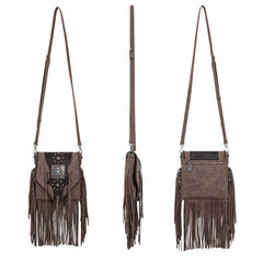 Trinity Ranch Fringe Hair-On Cowhide Crossbody