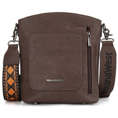 Montana West Double Compartments Crossbody Purse