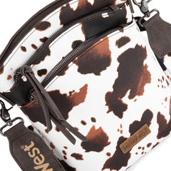 Montana West Double Compartments Crossbody Purse
