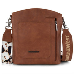 Montana West Double Compartments Crossbody Purse