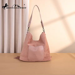 Montana West Boot Stitch Fringe Hobo Bag