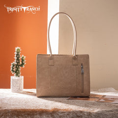 Montana West Floral Tooled Tote Bag