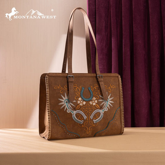 Montana West Embroidered Tote Bag