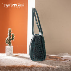Montana West Floral Tooled Tote Bag
