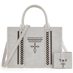 Montana West Whipstitch Concealed Carry Tote With Matching Bi-Fold Wallet