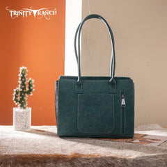 Montana West Floral Tooled Tote Bag