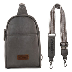 WG87-324 Wrangler Sling Bag/Crossbody/Chest Bag  - Grey