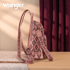 Wrangler Aztec Print Canvas Backpack