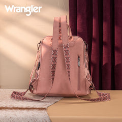 Wrangler Aztec Print Canvas Backpack