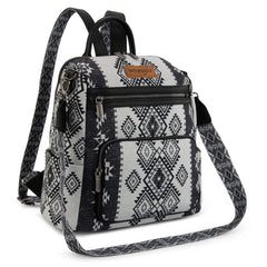 Wrangler Aztec Print Canvas Backpack