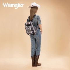 Wrangler Aztec Print Canvas Backpack