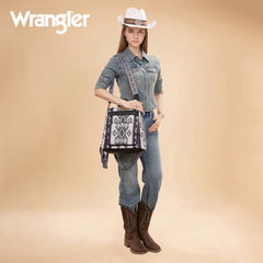 Wrangler Aztec Print Canvas Backpack