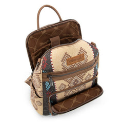 Wrangler Aztec Print Canvas Backpack