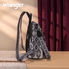 Wrangler Aztec Print Canvas Backpack