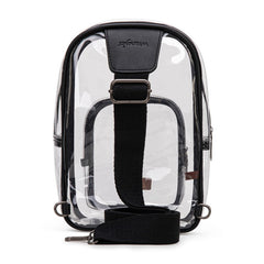 Wrangler Dual Zippered Clear Sling Bag