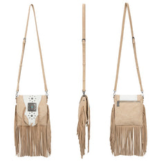 Trinity Ranch Fringe Hair-On Cowhide Crossbody