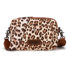 Wrangler Dual Zipper Stitch Crossbody Bag