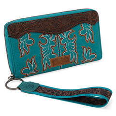 Wrangler Tooled Fringe Crossbody Bag