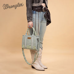 Wrangler Concealed Carry Leopard/Crocodile/Cow Pattern Tote/Crossbody Bag