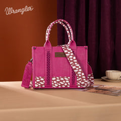 Wrangler Concealed Carry Leopard/Crocodile/Cow Pattern Tote/Crossbody Bag