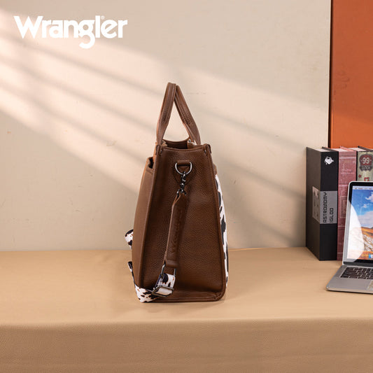 Wrangler Multi-Pocket Western Work Laptop Tote Bag