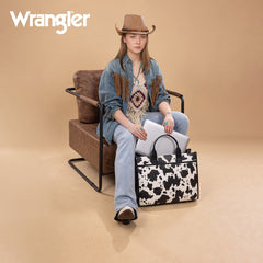 Wrangler Multi-Pocket Western Work Laptop Tote Bag