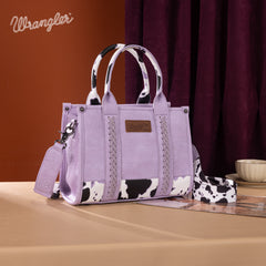 Wrangler Concealed Carry Leopard/Crocodile/Cow Pattern Tote/Crossbody Bag