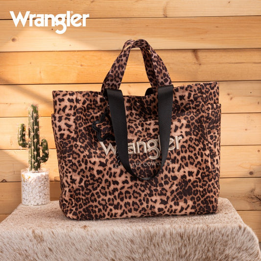 Wrangler Leopard Print Tote Bag