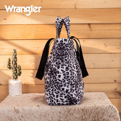 Wrangler Leopard Print Tote Bag